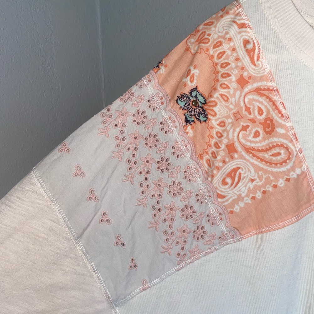 We The Free bohemian BOHO Long Sleeve Blouse Women Size Medium - Picture 2 of 4